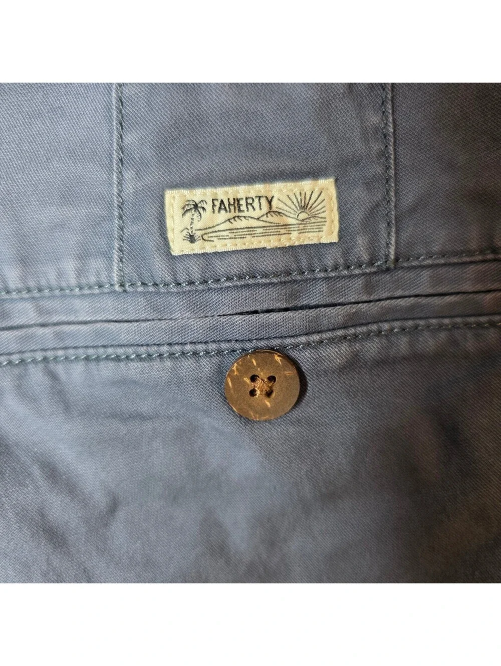 Faherty Island Life Shorts Men's Size 32 Navy Blue MBS2106-VNY